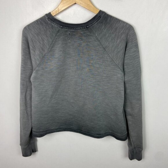 Anthropologie Saturday Sunday Lets Go Bananas Sweatshirt Grey Size XS Crew Neck - Picture 14 of 14